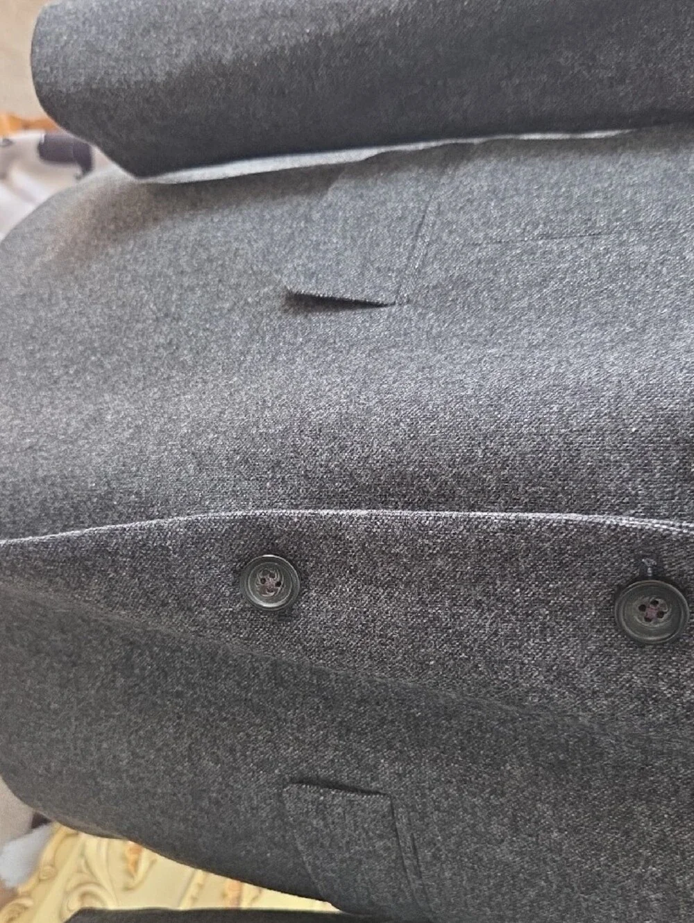 Brooks Brothers Dark Charcoal Two-Button Sport Coat
